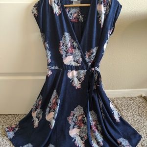 HOST PICK! NEW Peacock Wrap Dress by Vero Moda!